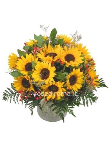 Bouquet Con 12 Girasoli