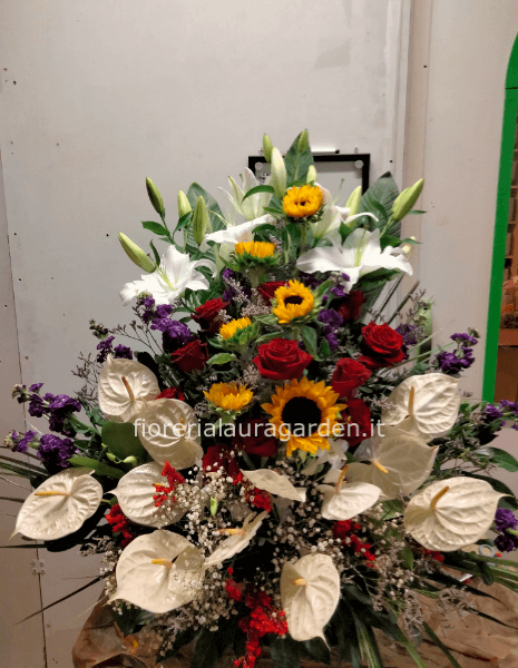 Cesta Funebre Piccola 50 cm x 60 cm